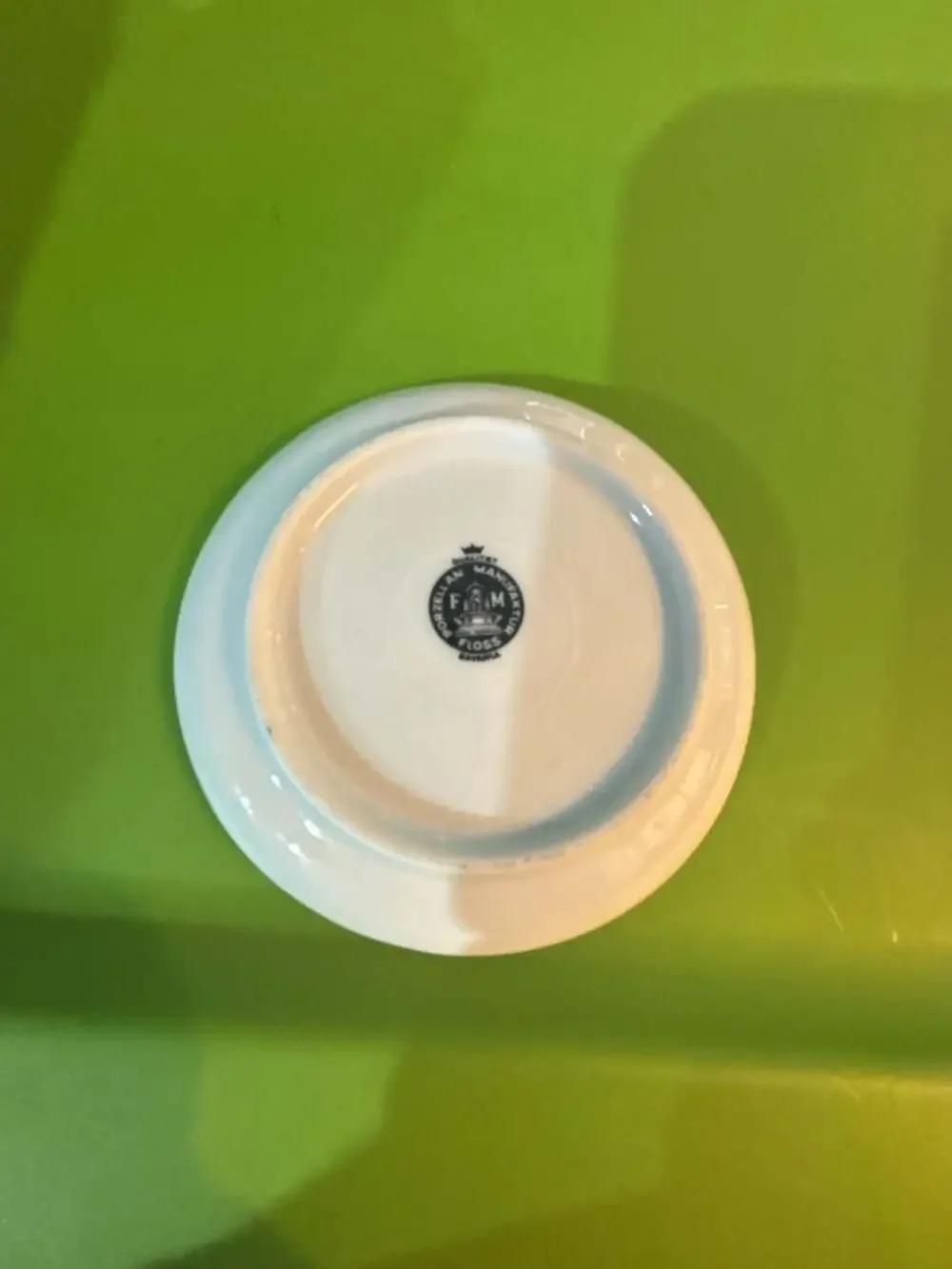 F&M Porzellan Manufaktur Floss Bavaria Souvenir Trinket Dish Plate Maria Gern